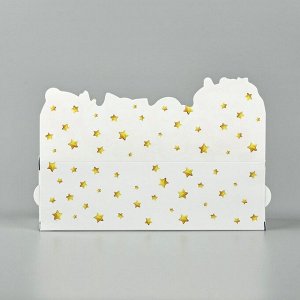 Коробочка для макарун новогодняя «С Новым годом», 18*5.5*5.5 см