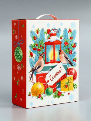 Подарочная новогодняя коробка «Открытка» 23.5x10x30.5 см