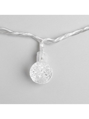 Гирлянда «Нить» 5 м с насадками «Мини фонарик», IP20, прозрачная нить, 20 LED, свечение мульти (RG/RB), мигание, 220 В