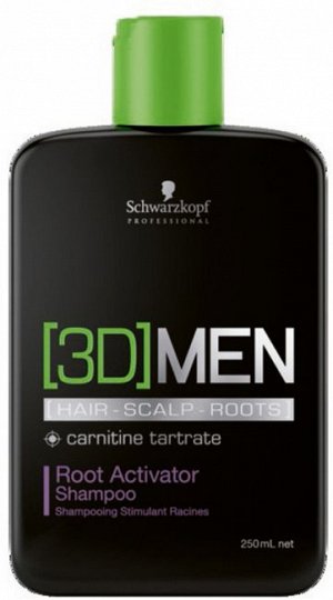 (3D)MEN Шампунь активатор роста волос – очищение 250 мл