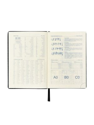 Ежедневник датированный Calligrata, А5, 2026, твёрдая обложка из искусственной кожи «Небраска», 168 листов, черный
