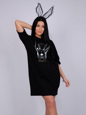 Сорочка. Цвет: чёрный