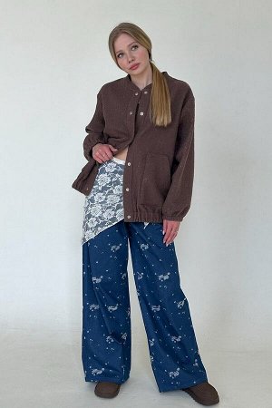 Жакет. Цвет: Кофейный
