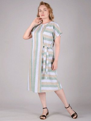 Платье. Цвет: оливковый