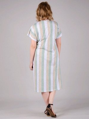 Платье. Цвет: оливковый