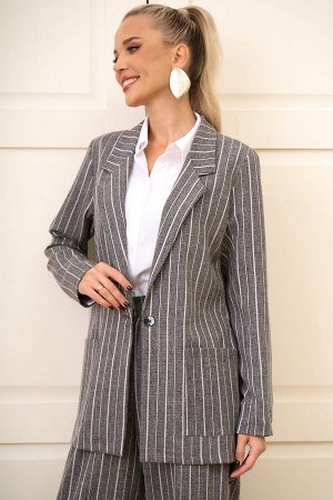 Пиджак Грей (серый/полоска)