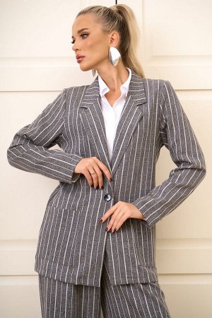 Пиджак Грей (серый/полоска)