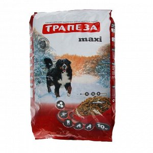 СуXой корм "Трапеза" МАКСИ для взрослыX собак крупныX пород, 10 кг