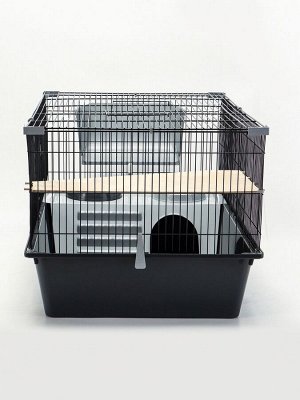 Клетка для шиншилл «Пижон» №11, складная, 80x50x46 см, серая