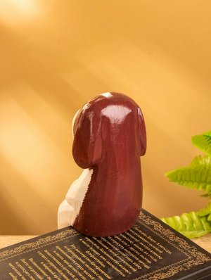Сувенир «Собачка сидячая», 7x6x15 см, дерево