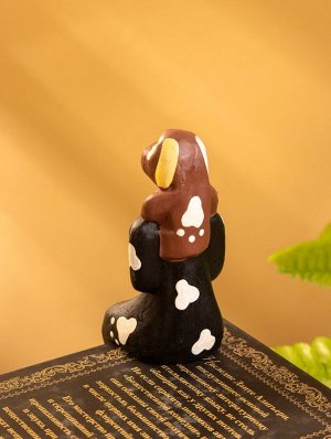 Сувенир «Пёс с щенком», 4.5x4x11 см, дерево