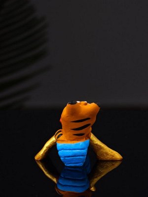 Фигурка полистоун «Кот в лодке с рыбкой», 4.2x5.8x5.4 см