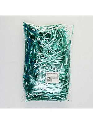 Наполнитель для шаров и подарков, упаковка, «Бирюза», 15x26 см