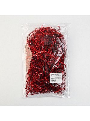 Наполнитель для шаров и подарков, упаковка, «Бордо», 15x26 см