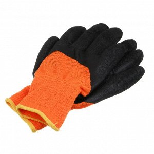 INBLOOM Перчатки акриловые с латексным полуобливом, -30°C, размер 10 (26х11см), 82 г