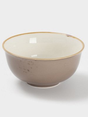 Салатник Magistro «Церера», 650 мл, 15x7.5 см, фарфор, коричневый