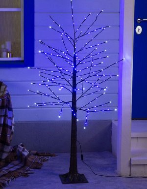 Светодиодное дерево 1.5 м, 224 LED, мерцание, 220 В, свечение синее