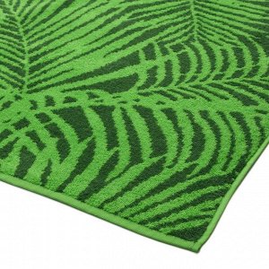 Полотенце махровое Tropical color, 50х90 см, цвет зелёный