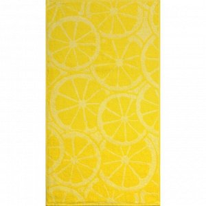 Полотенце махровое Lemon color, 70х130 см, цвет жёлтый