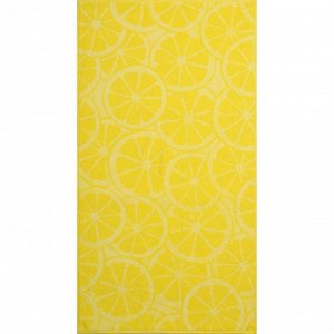 Полотенце махровое Lemon color, 70х130 см, цвет жёлтый