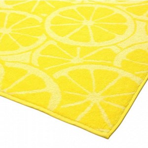 Полотенце махровое Lemon color, 70х130 см, цвет жёлтый