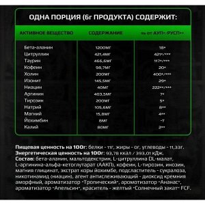 Предтрен Hell Labs СТИМУЛ 8 - 240г / 40порц