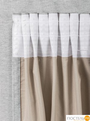 CASSIA МОНИК сер Шторы 200x270-2, 2 пр., плстр.