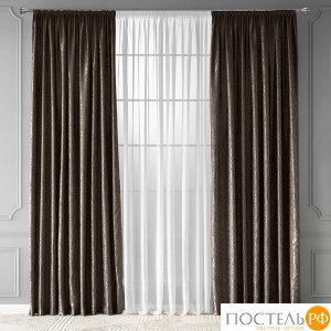CASSIA ДЕНВИ темн.кор Комплект штор 220х270, 2пр, плстр, КТ