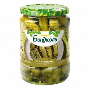 Корнишоны маринованые "Бондюэль" 580мл