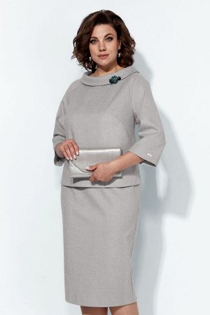 Костюм Anastasia 1163 перламутрово-серый