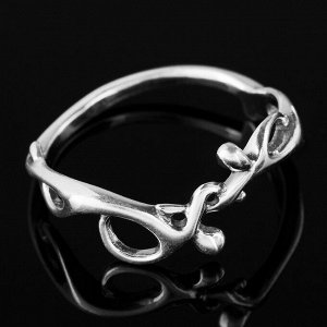 Кольцо "Человечки", размер 18, цвет чернёное серебро
