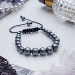 Браслет ассорти &quot;Шамбала&quot; гематит, цвет серый, d=6 см