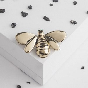 Брошь "Пчела", цвет черненого золота