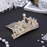 Диадема для волос &quot;Королевская особа&quot; 3,8*7,5 см веер