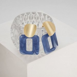 Серьги ассорти "Комильфо", цвет синий в золоте