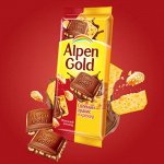 Шоколад Alpen Gold соленый арахис-крекер 90г