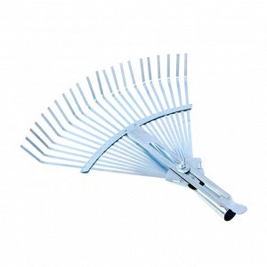 INBLOOM Грабли веерные раздвижные, 22 зуба, оцинкованная сталь 38x40см