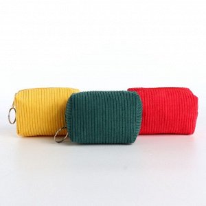 Кошелёк-монетница на молнии, 9x4.5x6 см, яркий/МИКС