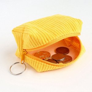 Кошелёк-монетница на молнии, 9x4.5x6 см, яркий/МИКС