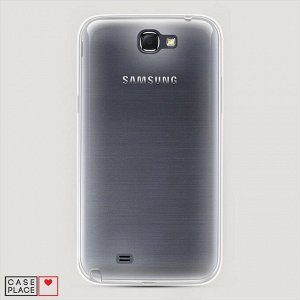 Силиконовый чехол без принта на Samsung Galaxy Note 2