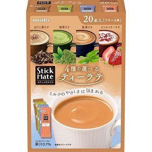 Meito Stick Mate Tea Latte Assort – набор из 4 видов чайного латте