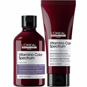 Лореаль Профессионель Программа Vitamino Color Spectrum базовый уход для светлых волос: шампунь 300 мл + кондиционер 200 мл (L'oreal Professionnel, Serie Expert)