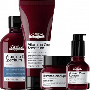 Лореаль Профессионель Программа Vitamino Color Spectrum комплексный уход для русых волос: шампунь 300 мл + кондиционер 200 мл + маска 250 мл + сыворотка 50 мл (L'oreal Professionnel, Serie Expert)