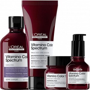 Лореаль Профессионель Программа Vitamino Color Spectrum комплексный уход для светлых волос: шампунь 300 мл + кондиционер 200 мл + маска 250 мл + сыворотка 50 мл (L'oreal Professionnel, Serie Expert)