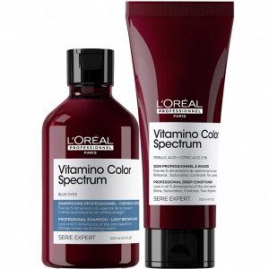 Лореаль Профессионель Программа Vitamino Color Spectrum базовый уход для русых волос: шампунь 300 мл + кондиционер 200 мл (L'oreal Professionnel, Serie Expert)