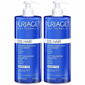 Урьяж Шампунь мягкий балансирующий, 2 х 500 мл (Uriage, DS Hair)