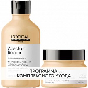 Лореаль Профессионель Программа Absolut Repair базовый уход: шампунь 300 мл + маска 250 мл (L'oreal Professionnel, Serie Expert)