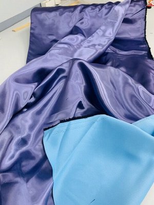 Ткань для штор блэкаут голубой  уже включен пошив по вашим меркам!