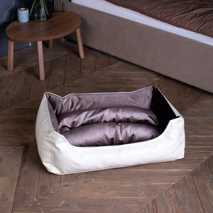 Лежак Ginger, 85x57x22 см, мебельная ткань, размер M, микс цветов