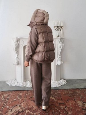 Костюм теплый с жилеткой большие размеры